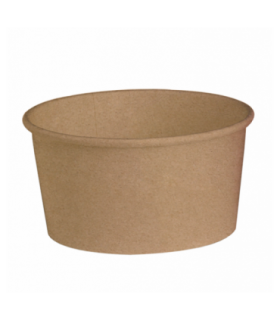 SALADIER ROND CARTON KRAFT BRUN - 360