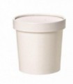 POT A SOUPE CARTON BLANC AVEC COUV - 250