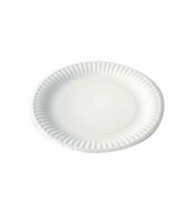 Assiette ronde en carton blanc - 1000Pcs