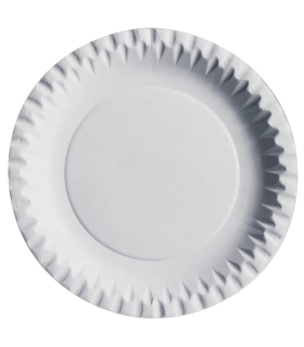 Assiette ronde en carton blanc - 1000Pcs