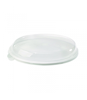 Assiette ovale blanche en pulpe  260x195mm H20mm - 500Pcs