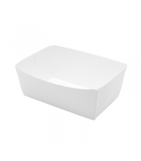 Barquette en carton blanc  90x55mm H40mm 250ml - 250Pcs