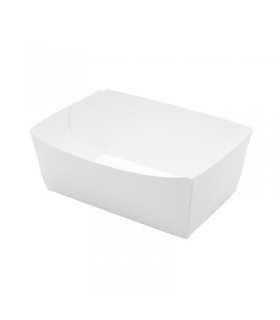 Barquette en carton blanc  110x80mm H40mm 440ml - 250Pcs