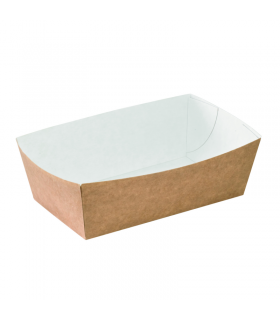 Barquette en carton kraft  145x80mm H52mm 750ml - 600Pcs