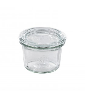 Bocal Bokocook en verre Weck avec couvercle en verre  H60mm 80ml - 12Pcs