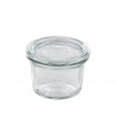 Bocal Bokocook en verre Weck avec couvercle en verre  H60mm 80ml - 12Pcs