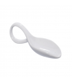 Mini cuillère en porcelaine blanc  118x41mm H30mm - 24Pcs