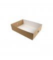 Plateau en carton kraft 305x220mm H82mm - 100Pcs