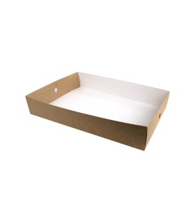 Plateau en carton kraft 450x308mm H79mm - 100Pcs