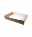 Plateau en carton kraft 450x308mm H79mm - 100Pcs