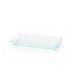 Elément de plateau réemployable plastique vert transparent "Klarity"  130x62mm - 200Pcs