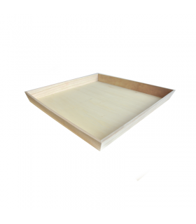 Plateau repas bois NOA 390x390mm H40mm - 10Pcs