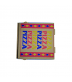 Boite pizza carton kraft brun  250x250mm H40mm - 100Pcs