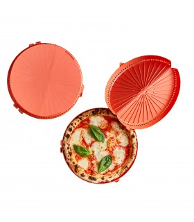 Boîte à pizza ronde réutilisable  H28mm - 12Pcs