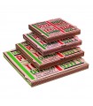 Boîte à pizza carton brun décor "Une bonne pizza" 290x290mm H40mm - 100Pcs