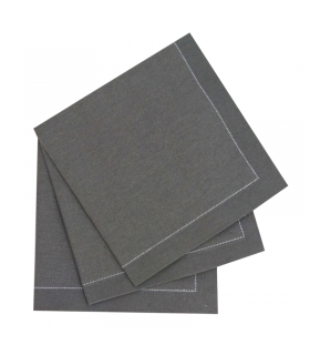 Serviette de table coton gris  400x395mm - 100Pcs