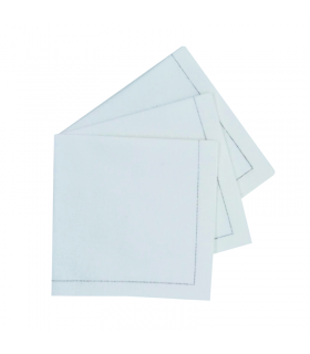 Serviette de table coton blanc  400x395mm - 100Pcs