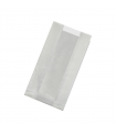 Sac blanc ingraissable en papier kraft à fenêtre plastique PP 220x120mm H50mm - 1000Pcs