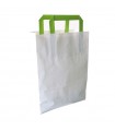 Sac cabas papier blanc recyclé 200x100mm H280mm - 250Pcs