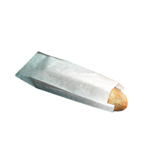 Sac sandwich papier blanc  100x40mm H300mm - 1000Pcs