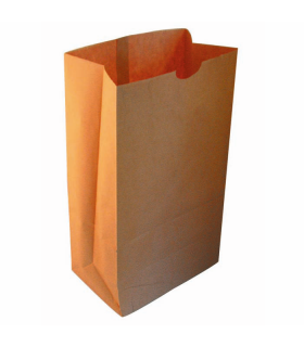 Sac SOS géant papier kraft brun recyclé 320x160mm H430mm - 250Pcs