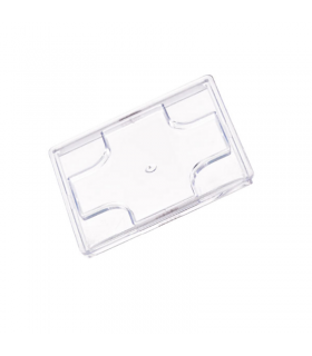 Couvercle Kara plat transparent en plastique PS 55x55mm H2mm - 576Pcs