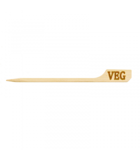 Pique bambou Teppo Gushi inscription Veg (végétarien)   H90mm - 1000Pcs