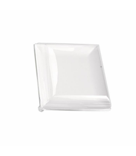 Couvercle BioNchic dôme transparent en plastique PET 164x164mm H32mm - 300Pcs