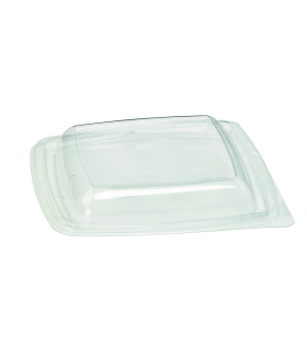 Couvercle dôme plastique transparent  195x195mm H30mm - 400Pcs