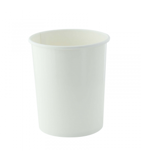 Pot carton blanc chaud et froid   H114mm 570ml - 500Pcs