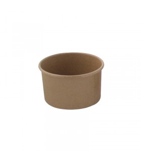 Pot carton kraft brun chaud et froid   H62mm 230ml - 500Pcs