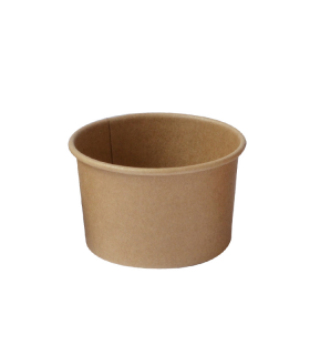 Pot carton kraft brun chaud et froid  H45mm 90ml - 500Pcs