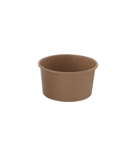 Pot carton kraft brun chaud et froid  H62mm 270ml - 1000Pcs