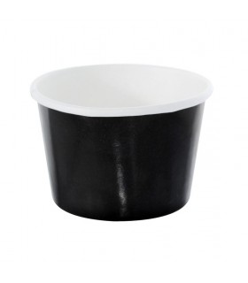 Pot carton noir chaud et froid   H62mm 280ml - 500Pcs