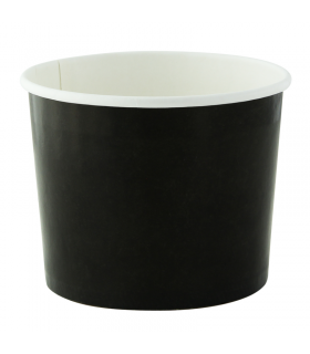 Pot carton noir chaud et froid   H70mm 320ml - 500Pcs