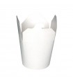 Pot carton rond carton blanc fermeture à encoche   H100mm 450ml - 500Pcs