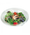 Saladier PET rond transparent avec couvercle   H50mm 750ml - 100Pcs