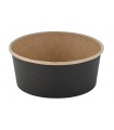 Saladier rond Buckaty en carton kraft noir  H60mm 700ml - 360Pcs