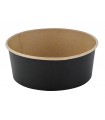 Saladier rond Buckaty en carton kraft noir  H70mm 1300ml - 360Pcs