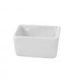 Mini bol cube en porcelaine blanc  51x51mm H25mm - 24Pcs