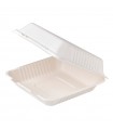 Coquille blanche en pulpe  234x231mm H80mm 1400ml - 200Pcs