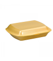 Coquille plastique PSE jaune  208x245mm H68mm - 250Pcs