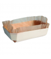 Moule de cuisson bois "Juliette" avec caissette papier  176x114mm H59mm 750ml - 80Pcs