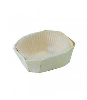 Moule de cuisson bois rond - 300Pcs