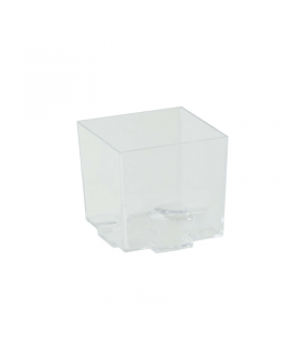 Verrine plastique PS transparente "Kara"  45x45mm H43mm 60ml - 600Pcs