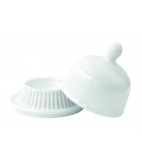 Mini cloche en porcelaine blanc   H80mm - 24Pcs