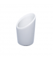 Mini pot en porcelaine blanc   H80mm - 24Pcs