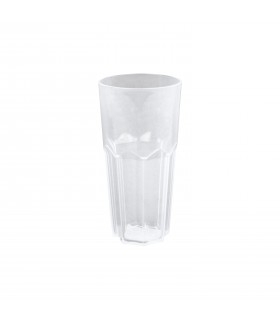 Verre à facette Cupoly en plastique PP  H127mm 240ml - 12Pcs