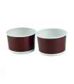 Pot "Deli" rond en carton marron foncé   H69mm 450ml - 1000Pcs