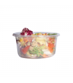 Pot Deli rond PLA transparent   H55mm 600ml - 600Pcs